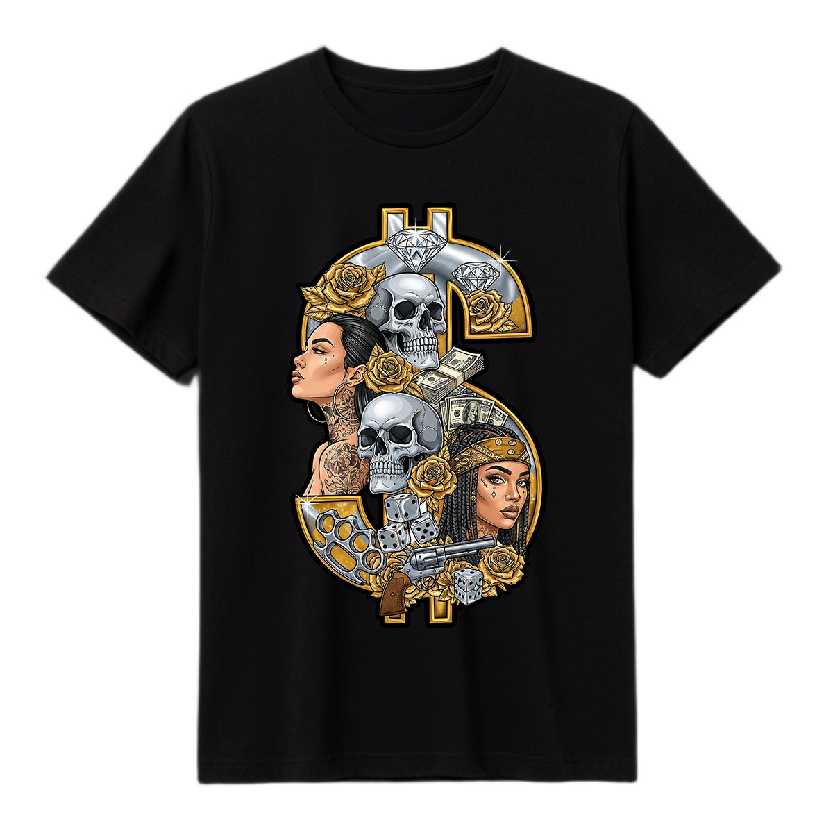 "Gold & Grit Dollar" T-shirt 12-014 A