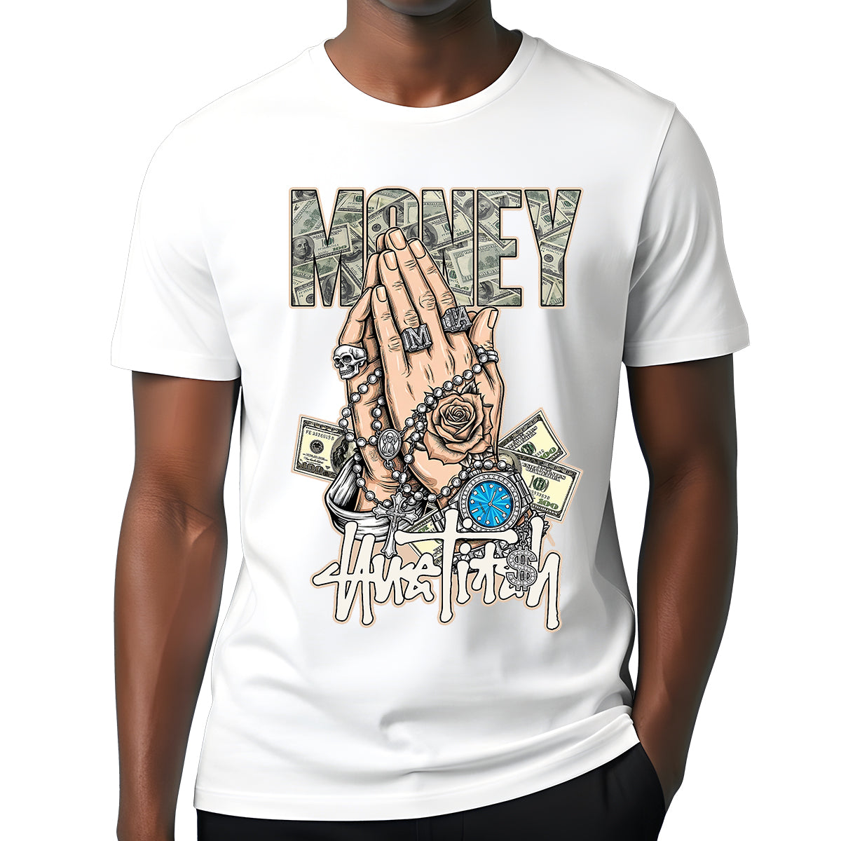 "Pray & Profit" T-shirt 12-020 A