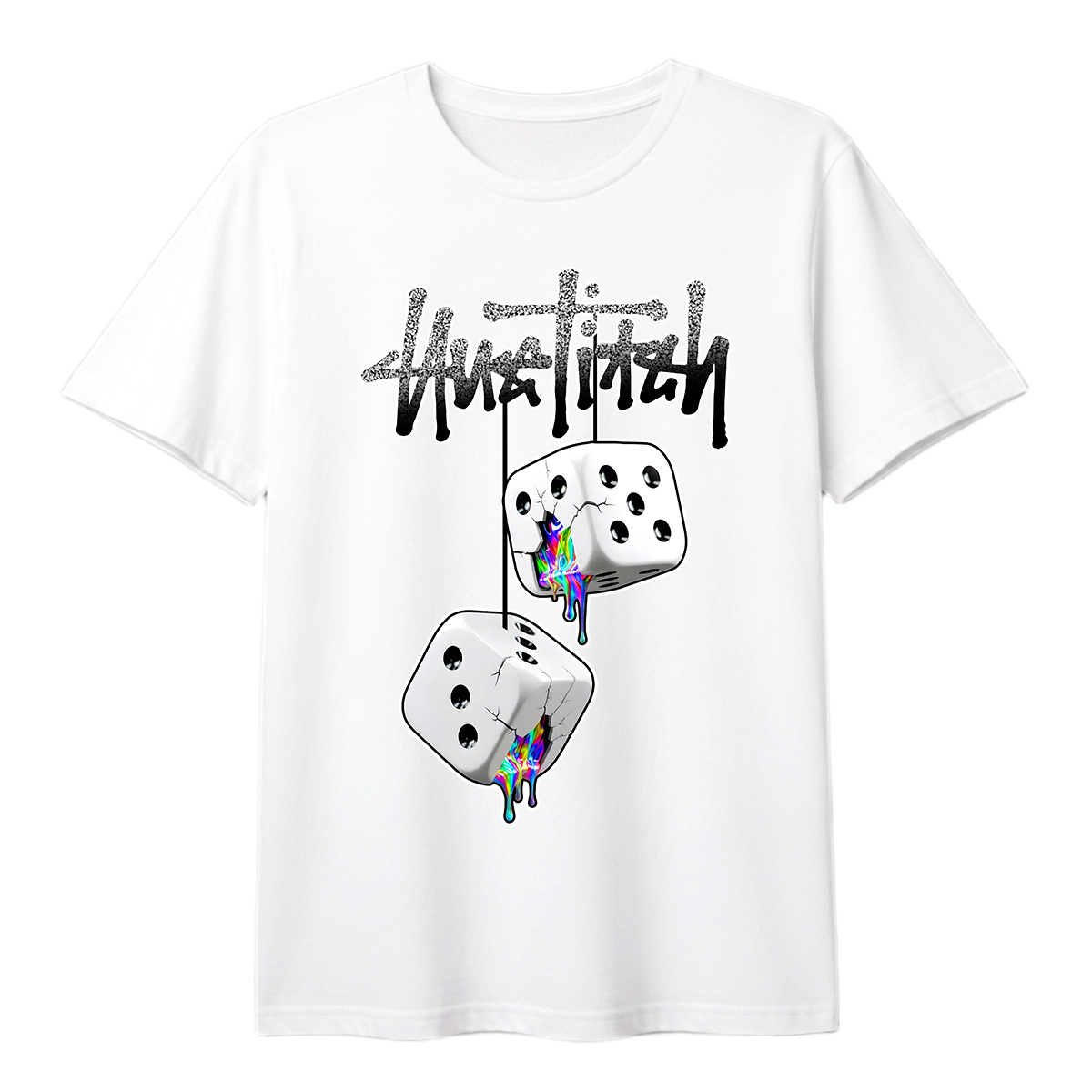 "Unstitch Dice Drip" T-shirt