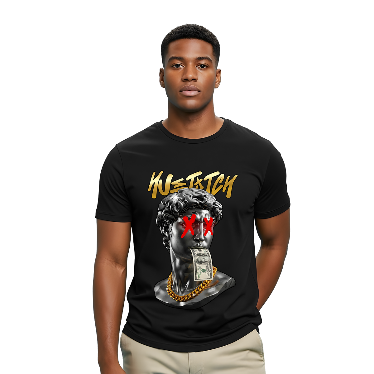 "Hustich Noir" T-shirt