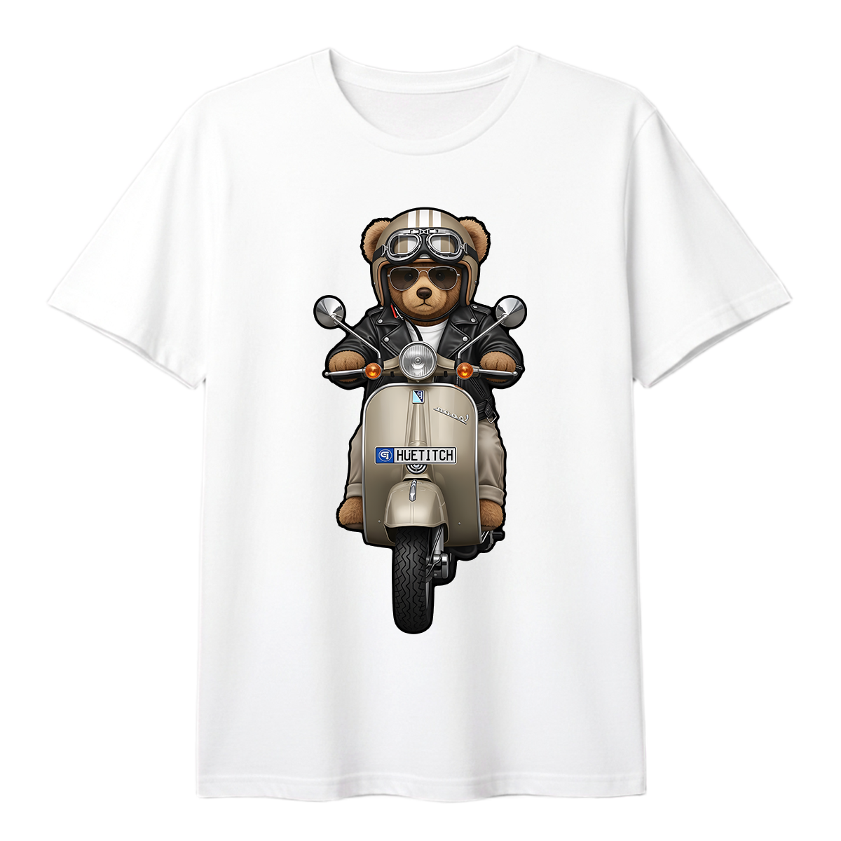 " Khaki Scooter Teddy 2" T-shirt