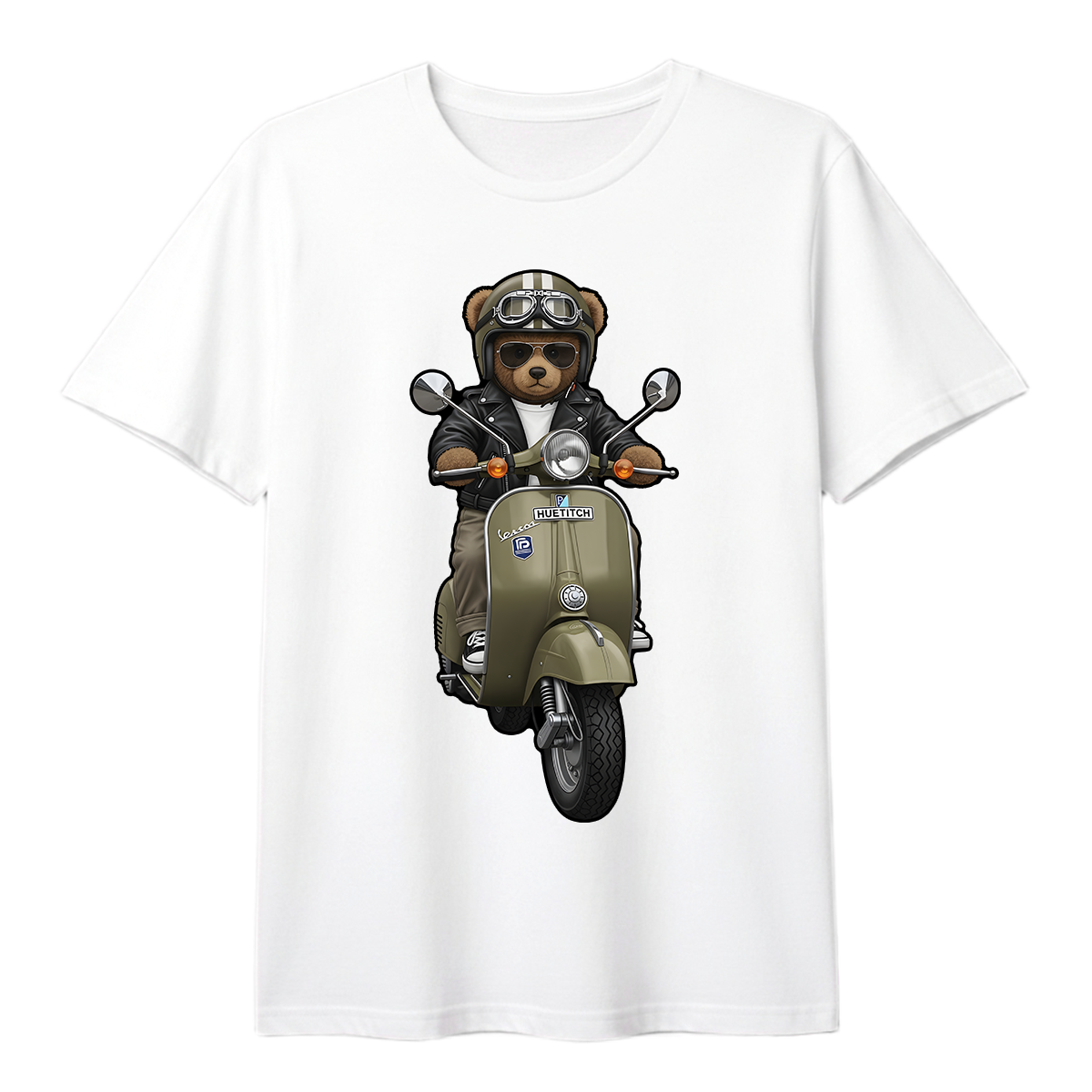 " Khaki Scooter Teddy5" T-shirt