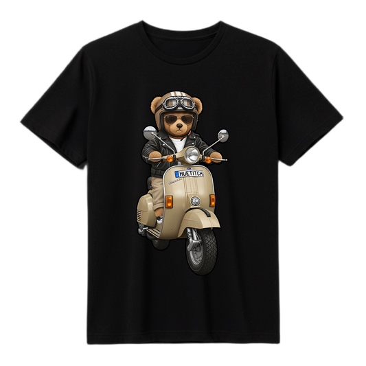 " Khaki Scooter Teddy 3" T-shirt
