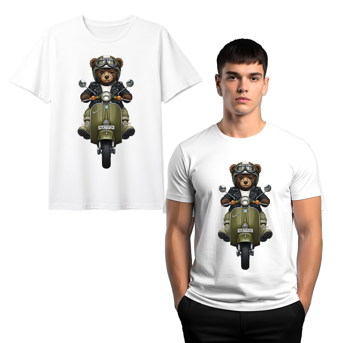 "Rebel Rider Teddy" T-shirt