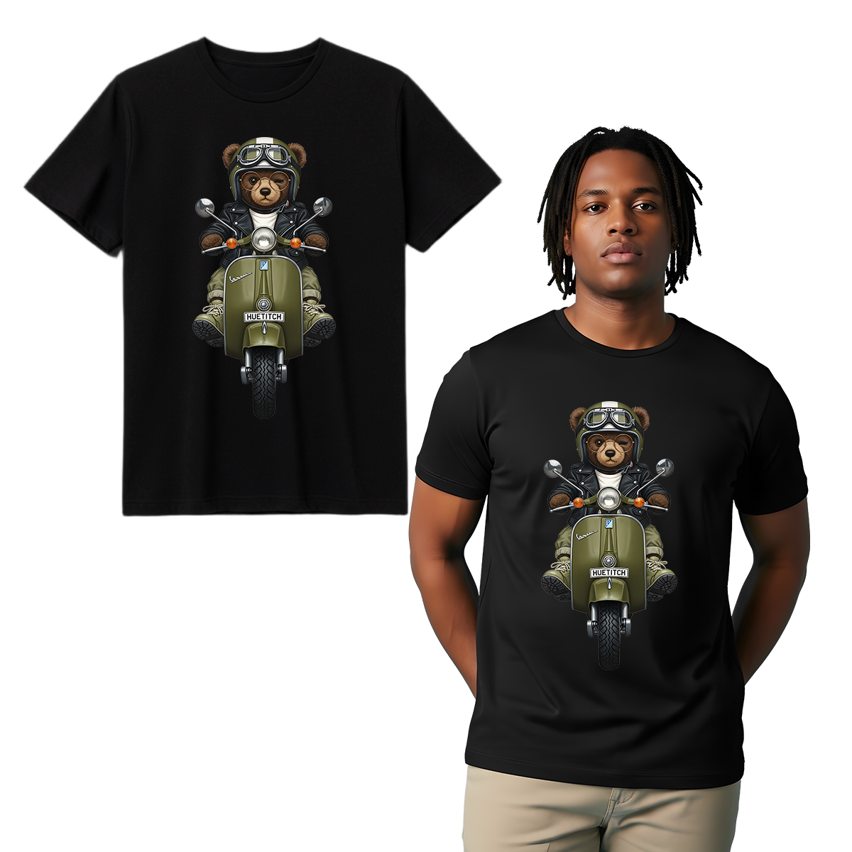 "Rebel Rider Teddy" T-shirt