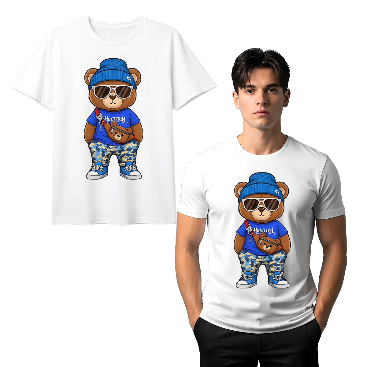 "Vintage Vibe Bear" T-shirt