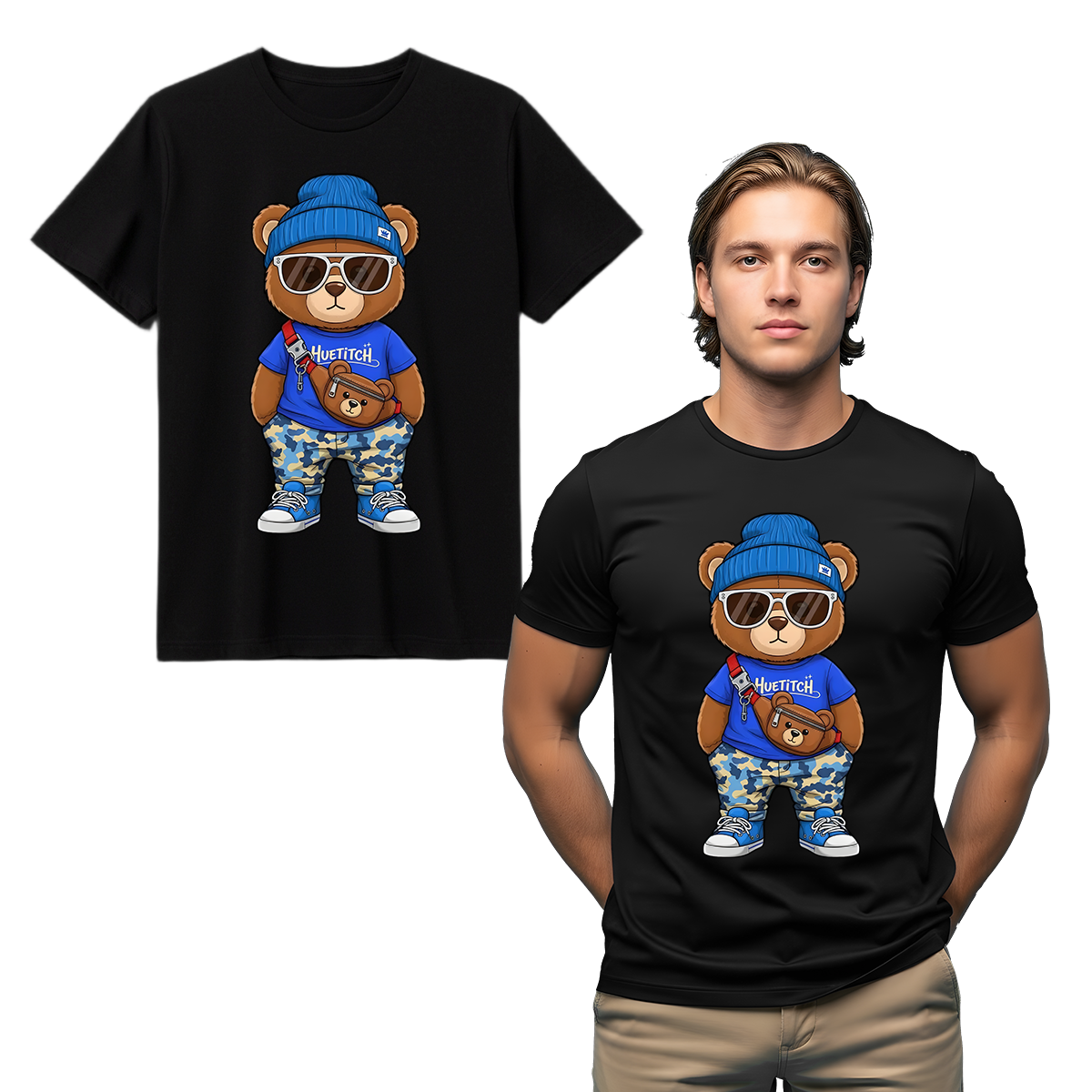 "Vintage Vibe Bear" T-shirt