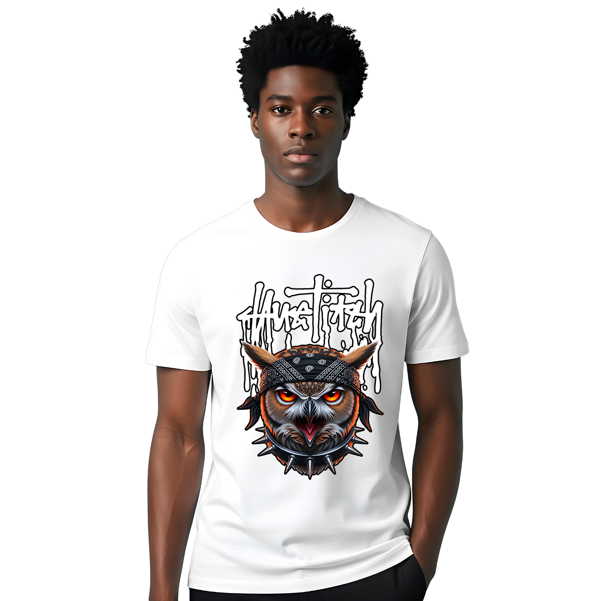 "Bandana Boss Owl" T-shirt