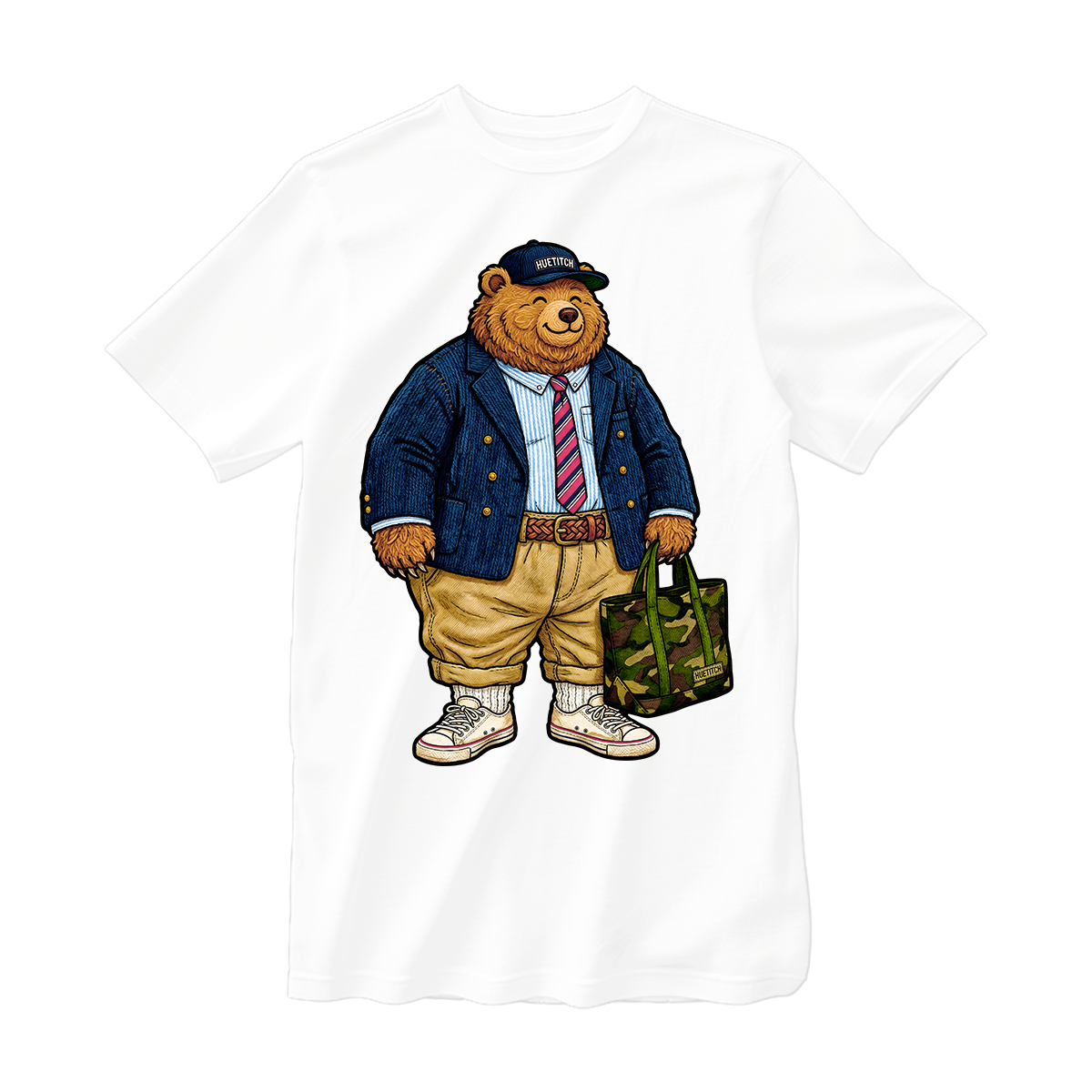huetitch T-shirt bear 01-25