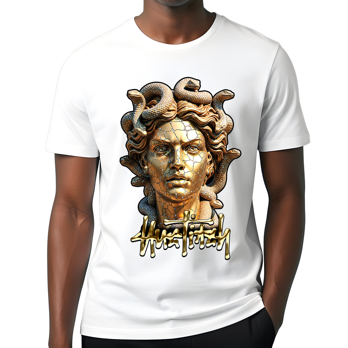 "Golden Gaze" T-shirt 12-005 A
