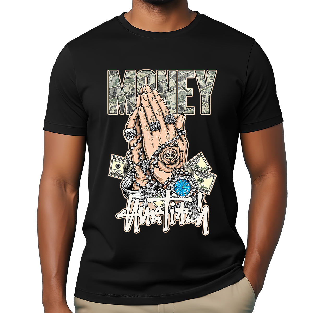 "Pray & Profit" T-shirt 12-020 A