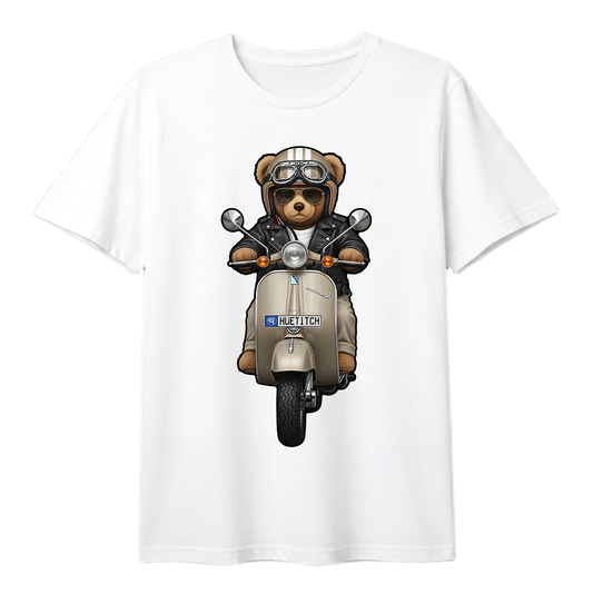 " Khaki Scooter Teddy 2" T-shirt