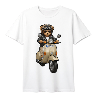 " Khaki Scooter Teddy 3" T-shirt