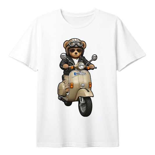 " Khaki Scooter Teddy 3" T-shirt