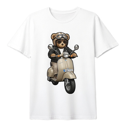 " Khaki Scooter Teddy 4" T-shirt