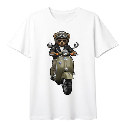 " Khaki Scooter Teddy5" T-shirt