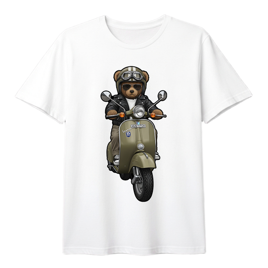 " Khaki Scooter Teddy5" T-shirt