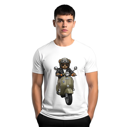 " Khaki Scooter Teddy5" T-shirt