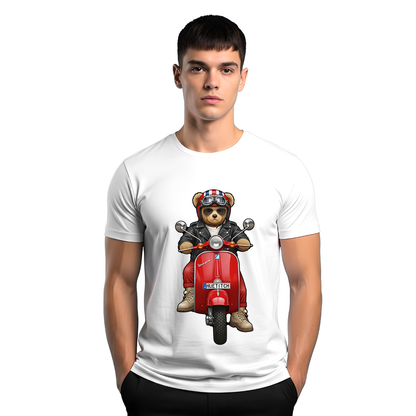 " Red Scooter Teddy 1" T-shirt