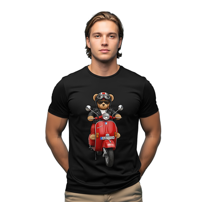 " Red Scooter Teddy 2" T-shirt