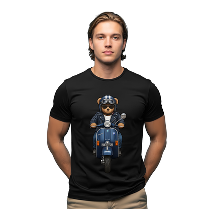 " Dark Navy Scooter Teddy 2" T-shirt