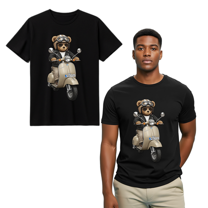 " Khaki Scooter Teddy 4" T-shirt