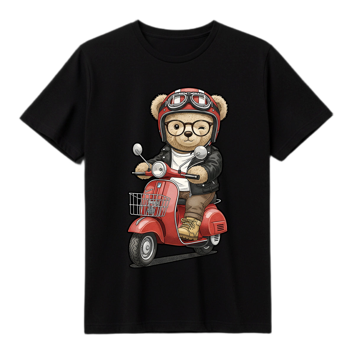 "03 Scooter Bear" T-shirt