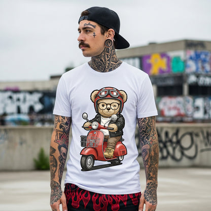 "03 Scooter Bear" T-shirt