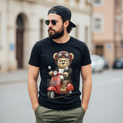 "03 Scooter Bear" T-shirt