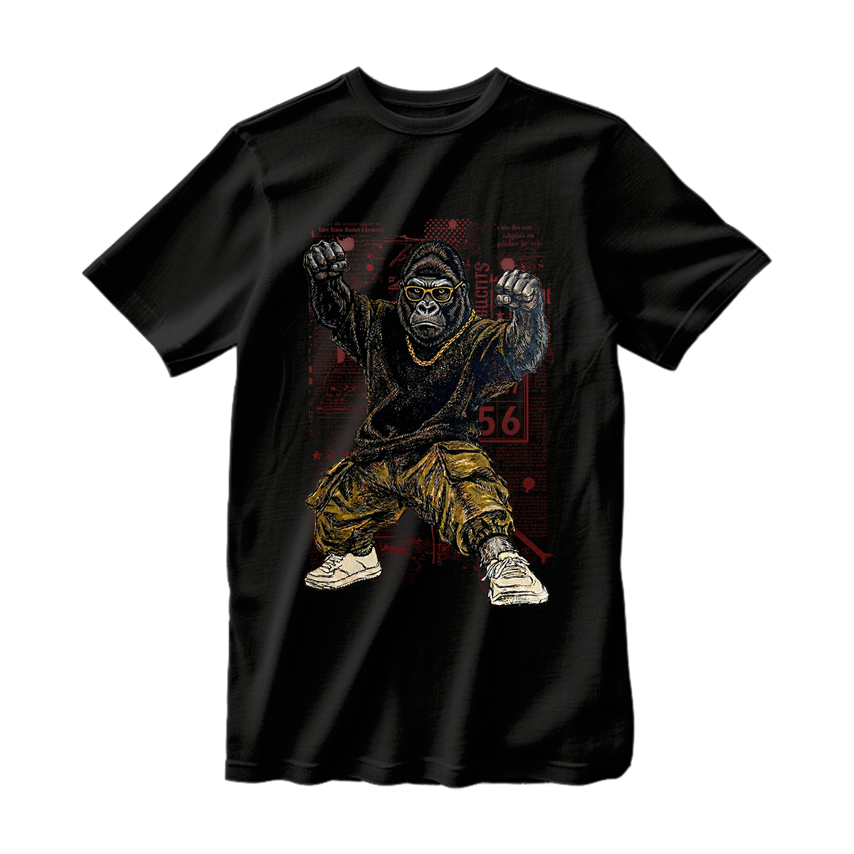 huetitch T-shirt Apes 01-04