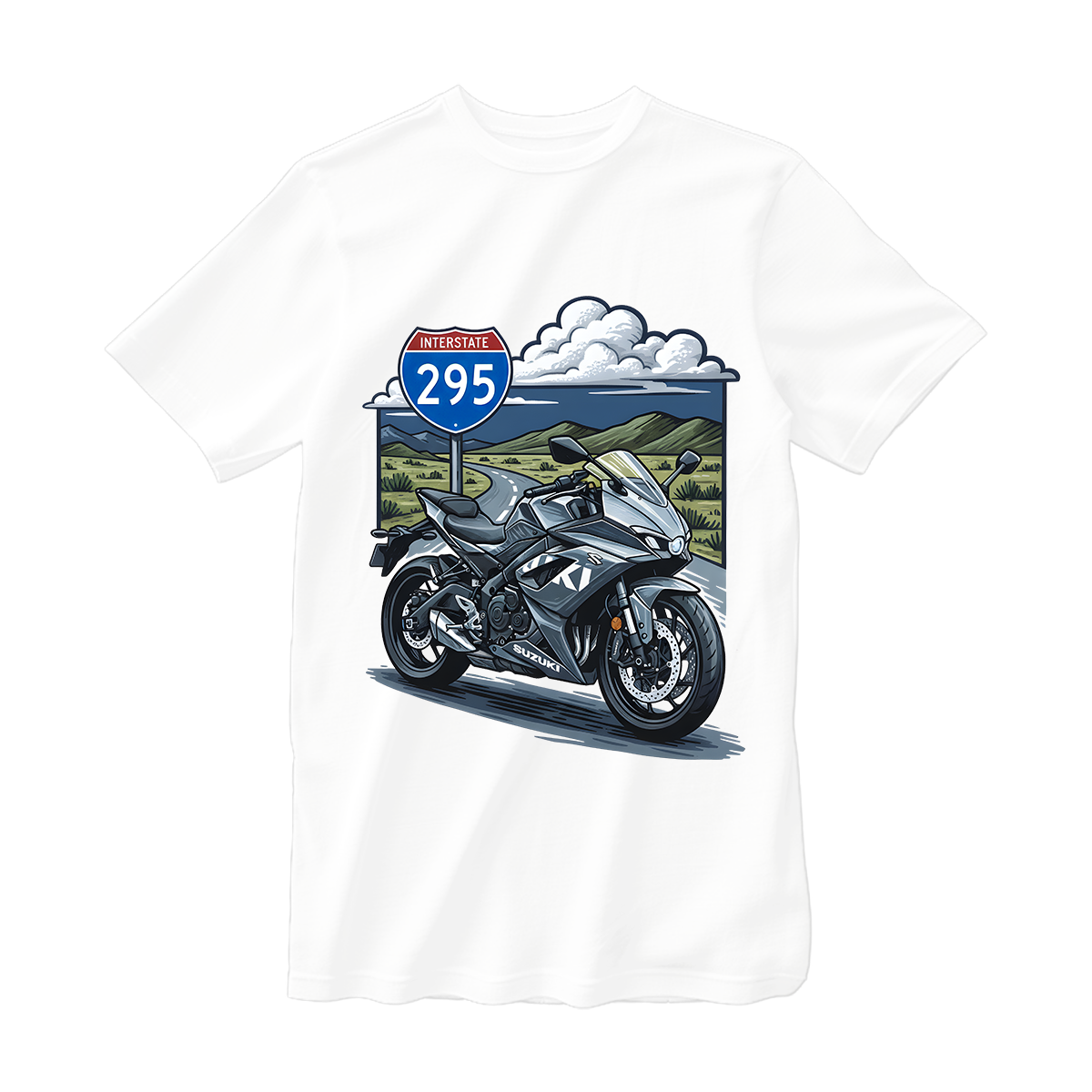 huetitch T-shirt Motorcycle 01-08