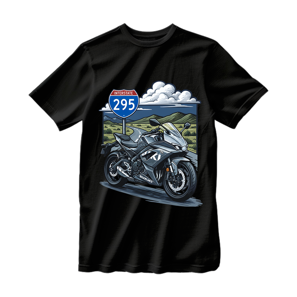 huetitch T-shirt Motorcycle 01-08