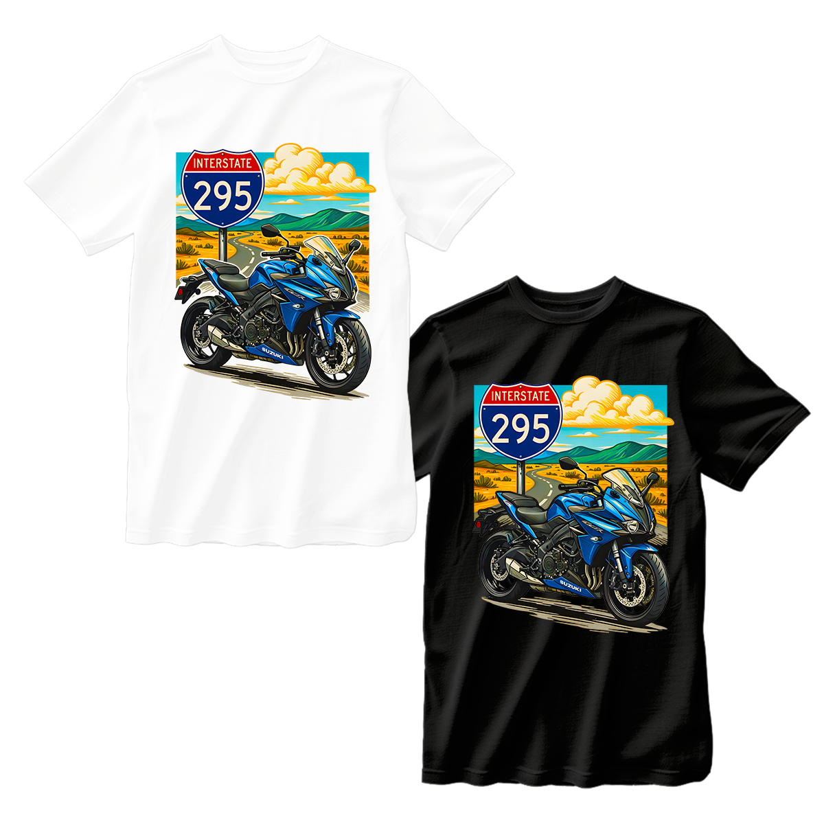 huetitch T-shirt Motorcycle 01-07