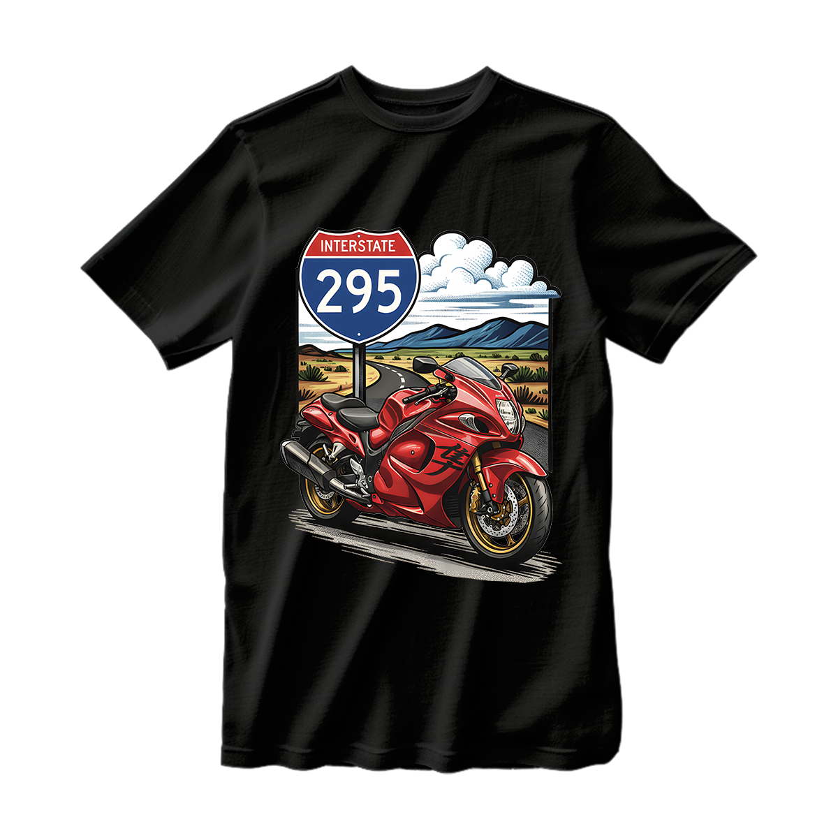 huetitch T-shirt Motorcycle 01-09
