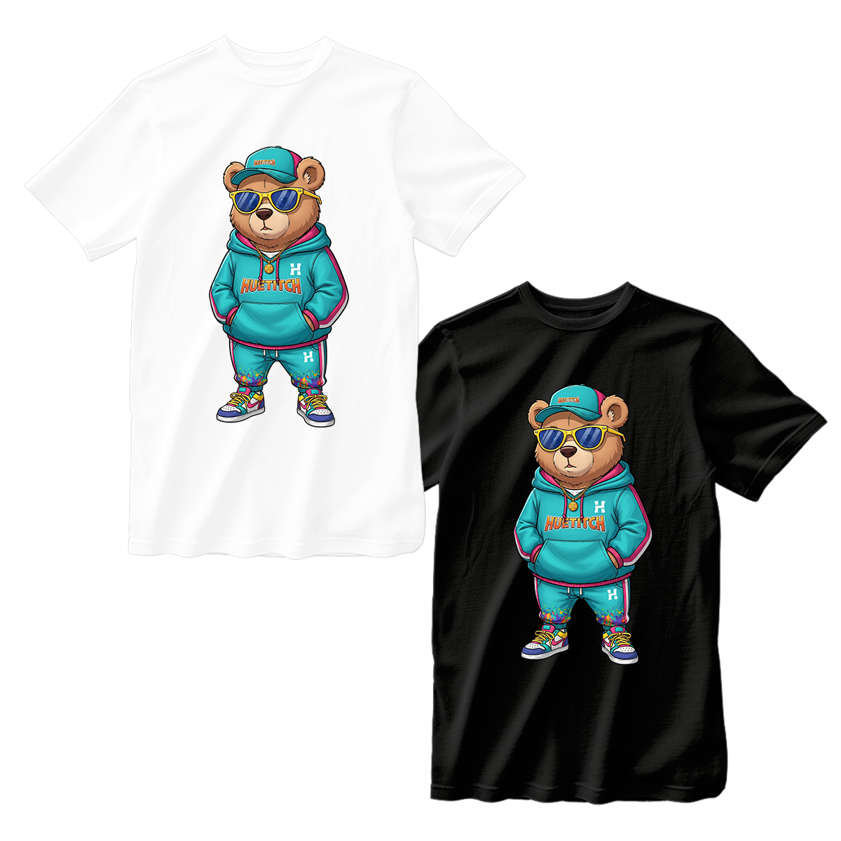 huetitch T-shirt bear 01-13