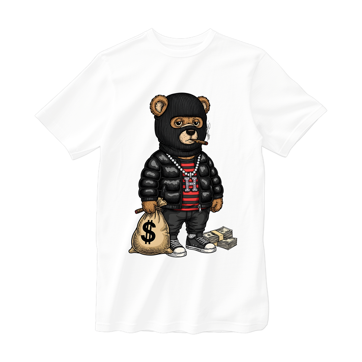 huetitch T-shirt bear 01-15