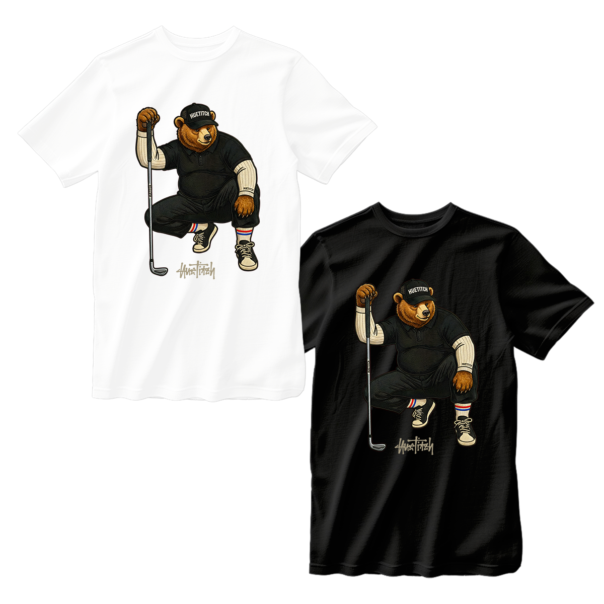 huetitch T-shirt bear 01-19