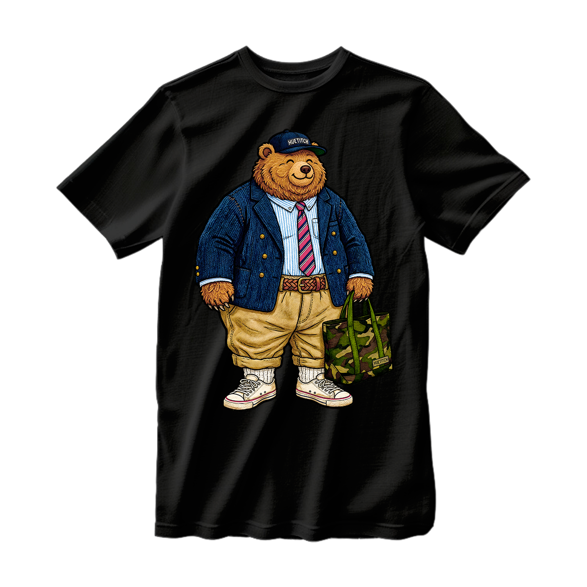 huetitch T-shirt bear 01-25