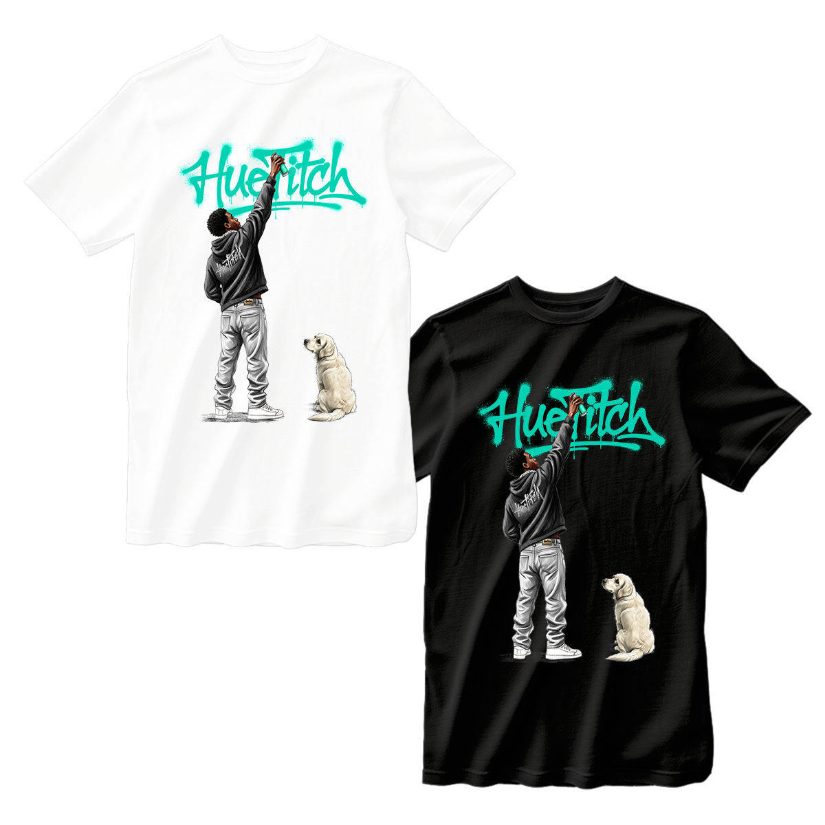 huetitch T-shirt dog 01-07
