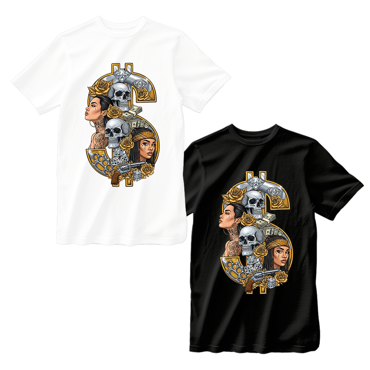 huetitch T-shirt dollar 01-02