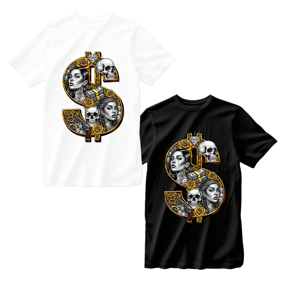 huetitch T-shirt dollar 01-08