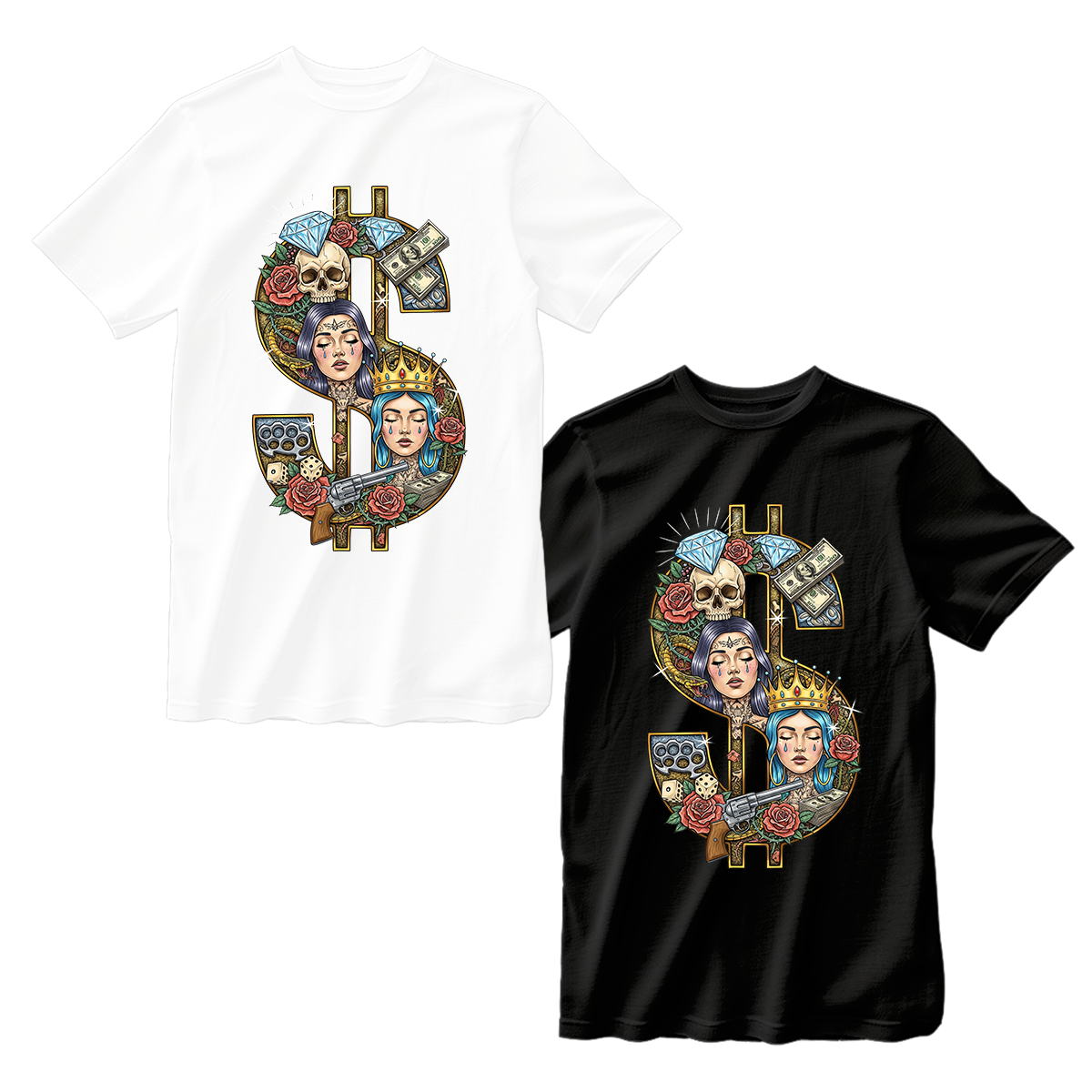 huetitch T-shirt dollar 01-09
