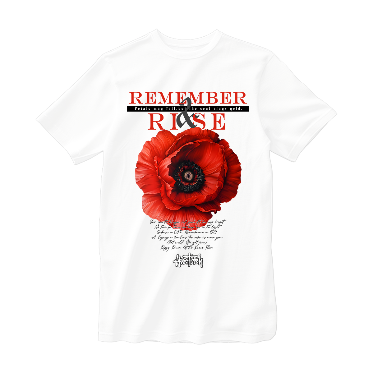 huetitch T-shirt flower 01-04