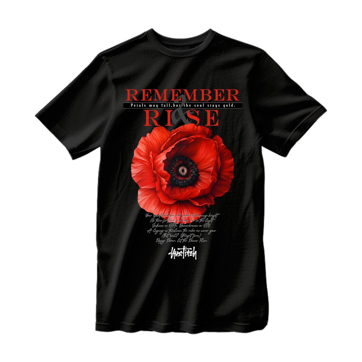 huetitch T-shirt flower 01-04