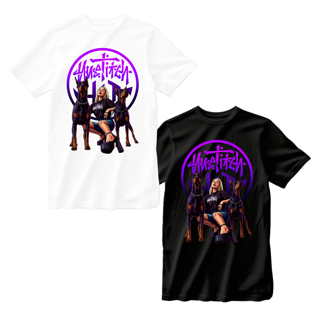 huetitch T-shirt dog 01-14