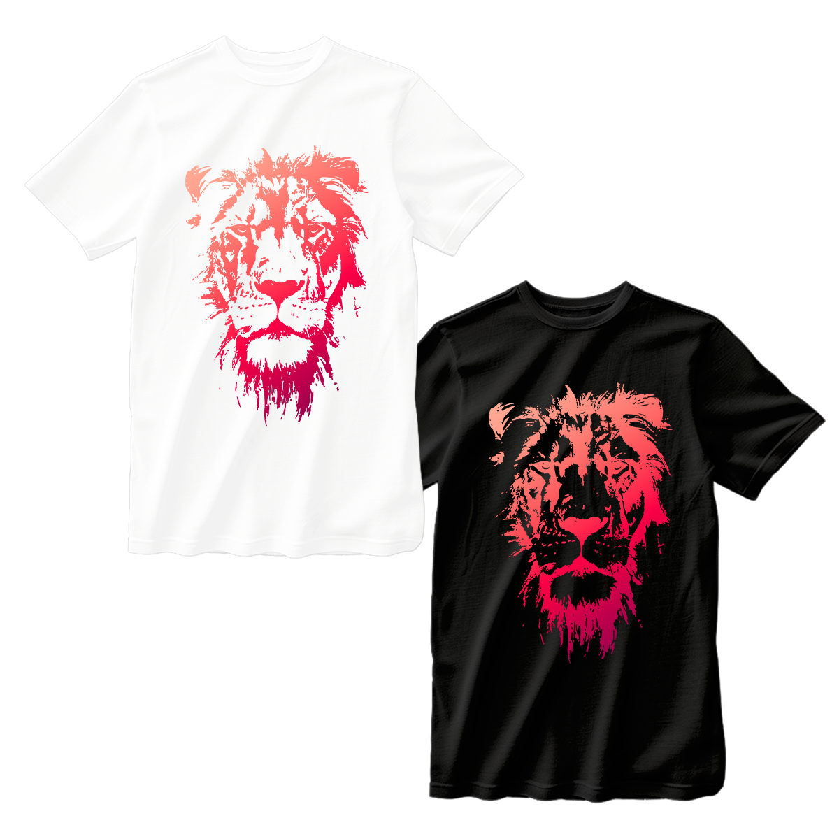 huetitch T-shirt lion 01-08