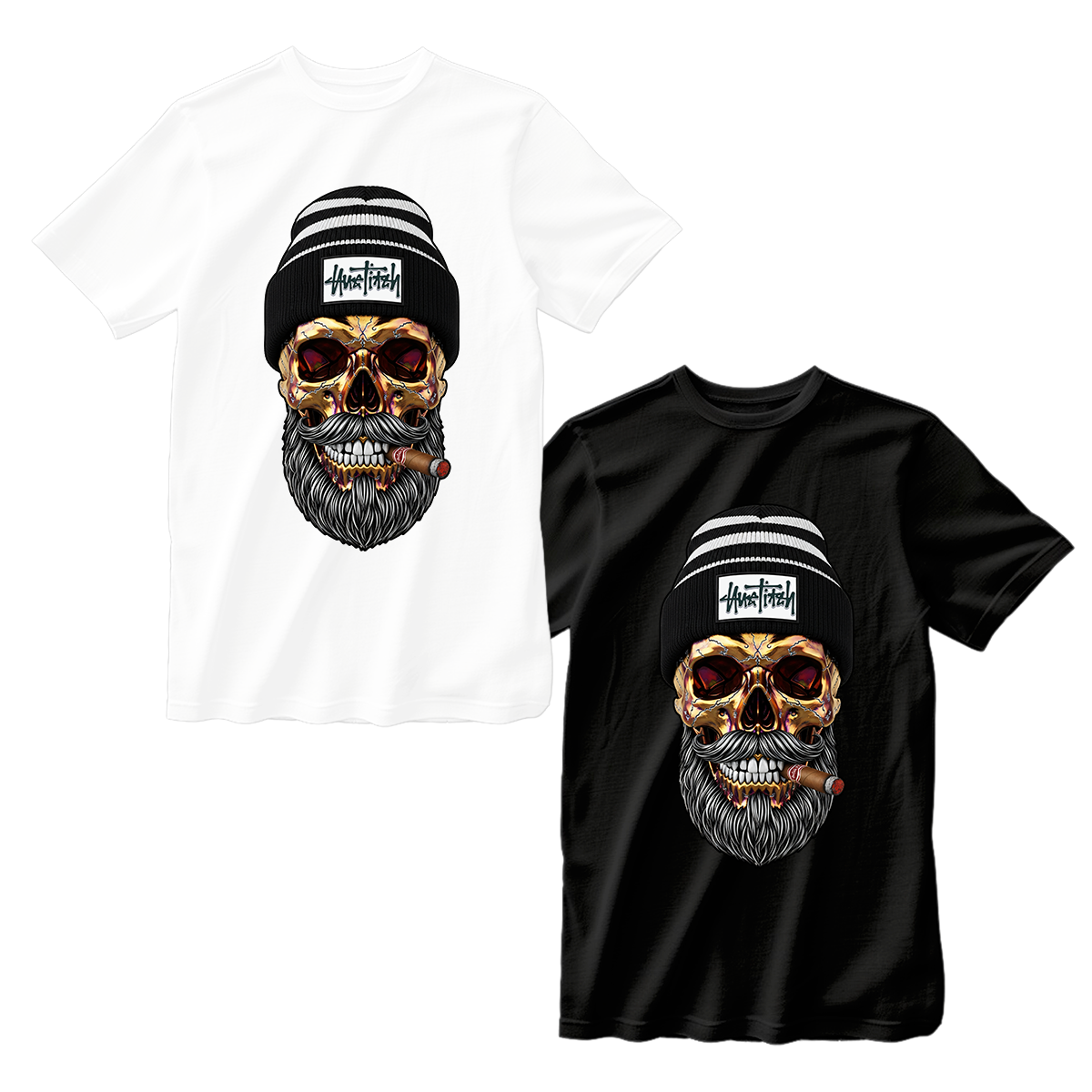huetitch T-shirt skeleton 01-01