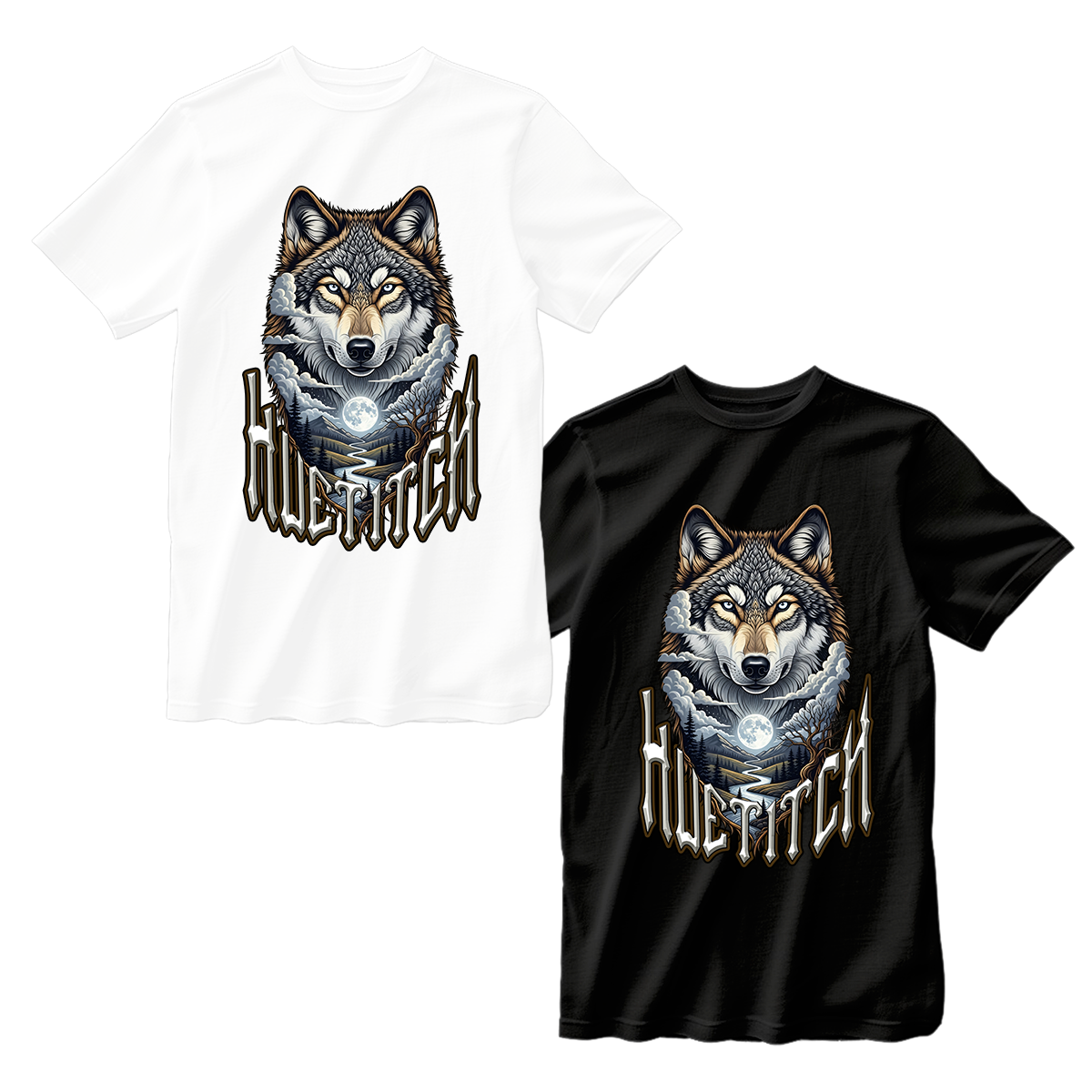 huetitch T-shirt wolf-01-01