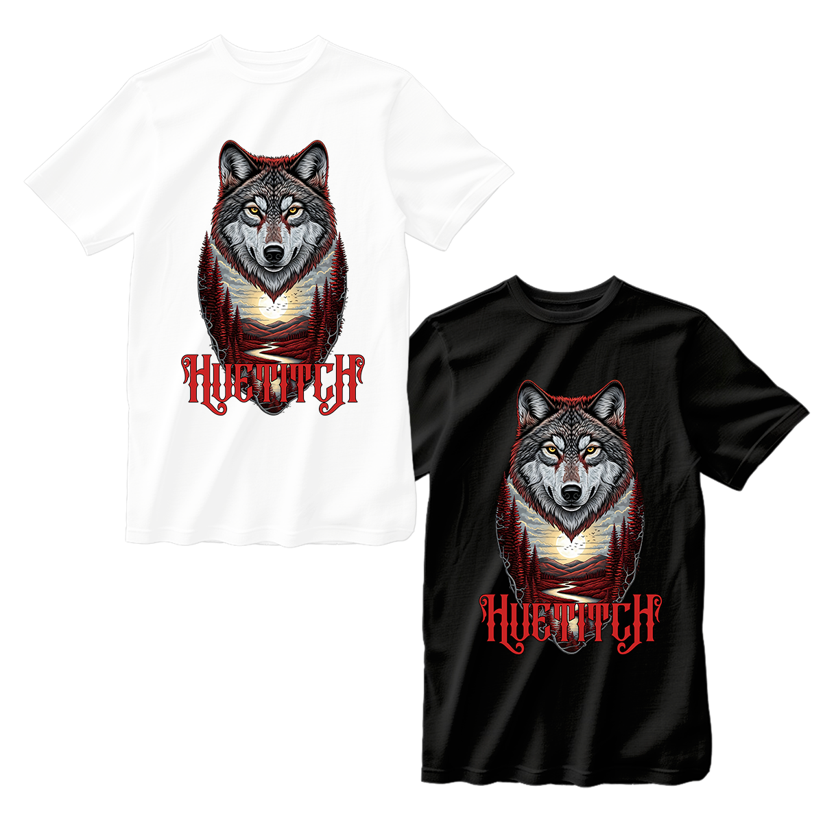 huetitch T-shirt wolf-01-09