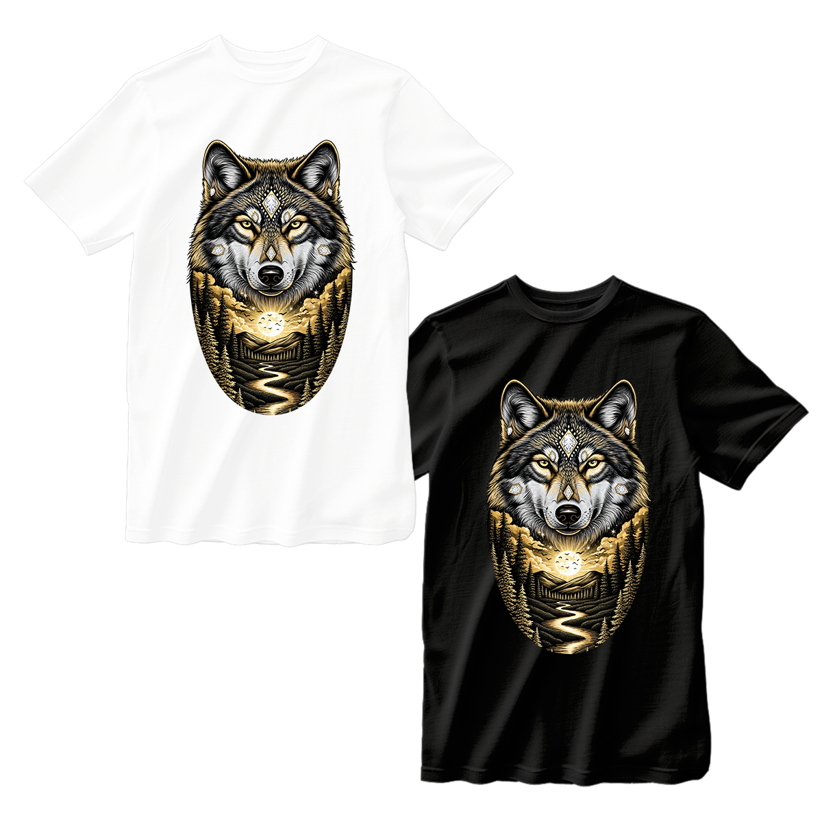 huetitch T-shirt wolf-01-13
